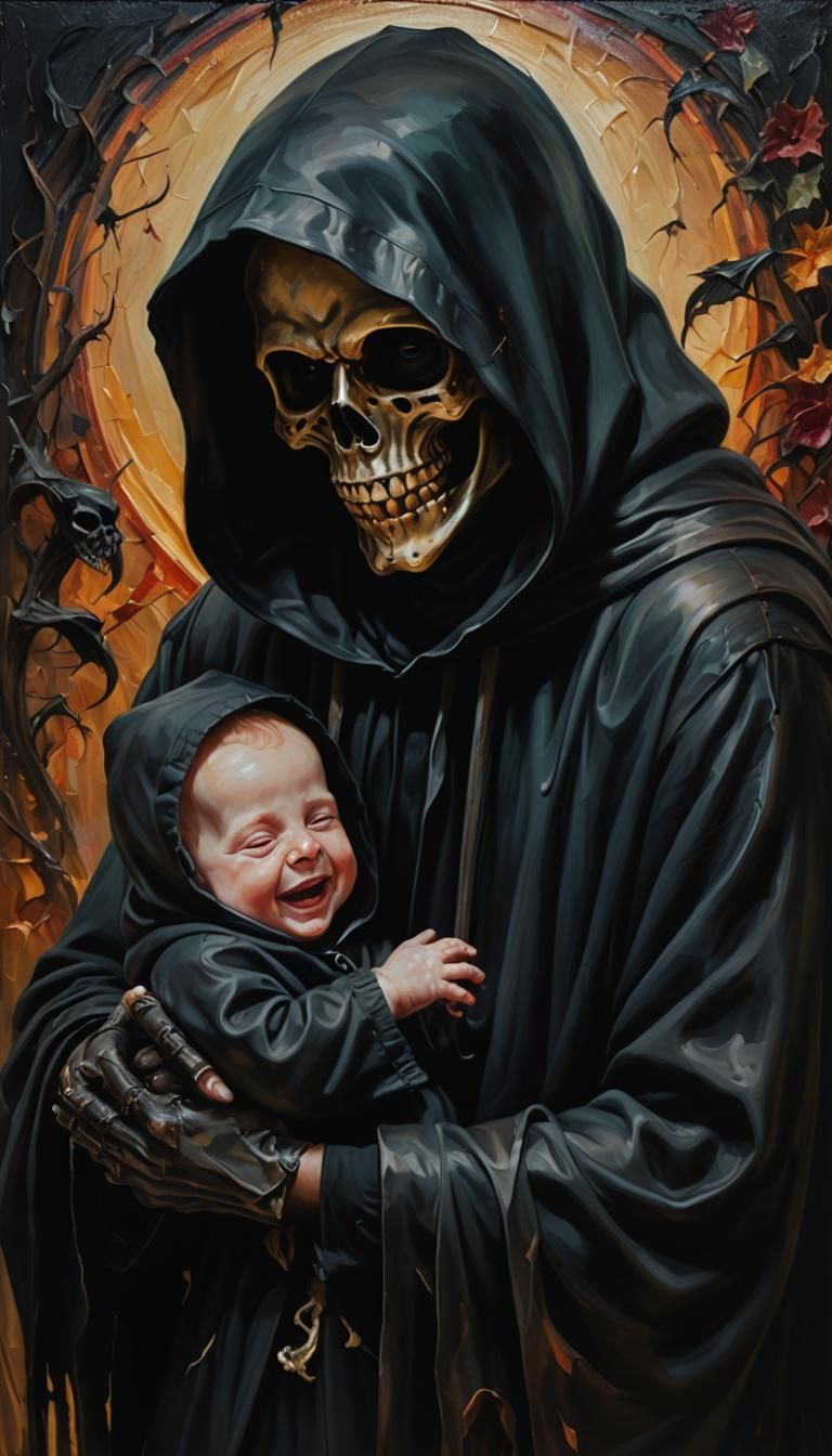 Grim reaper the babysitter