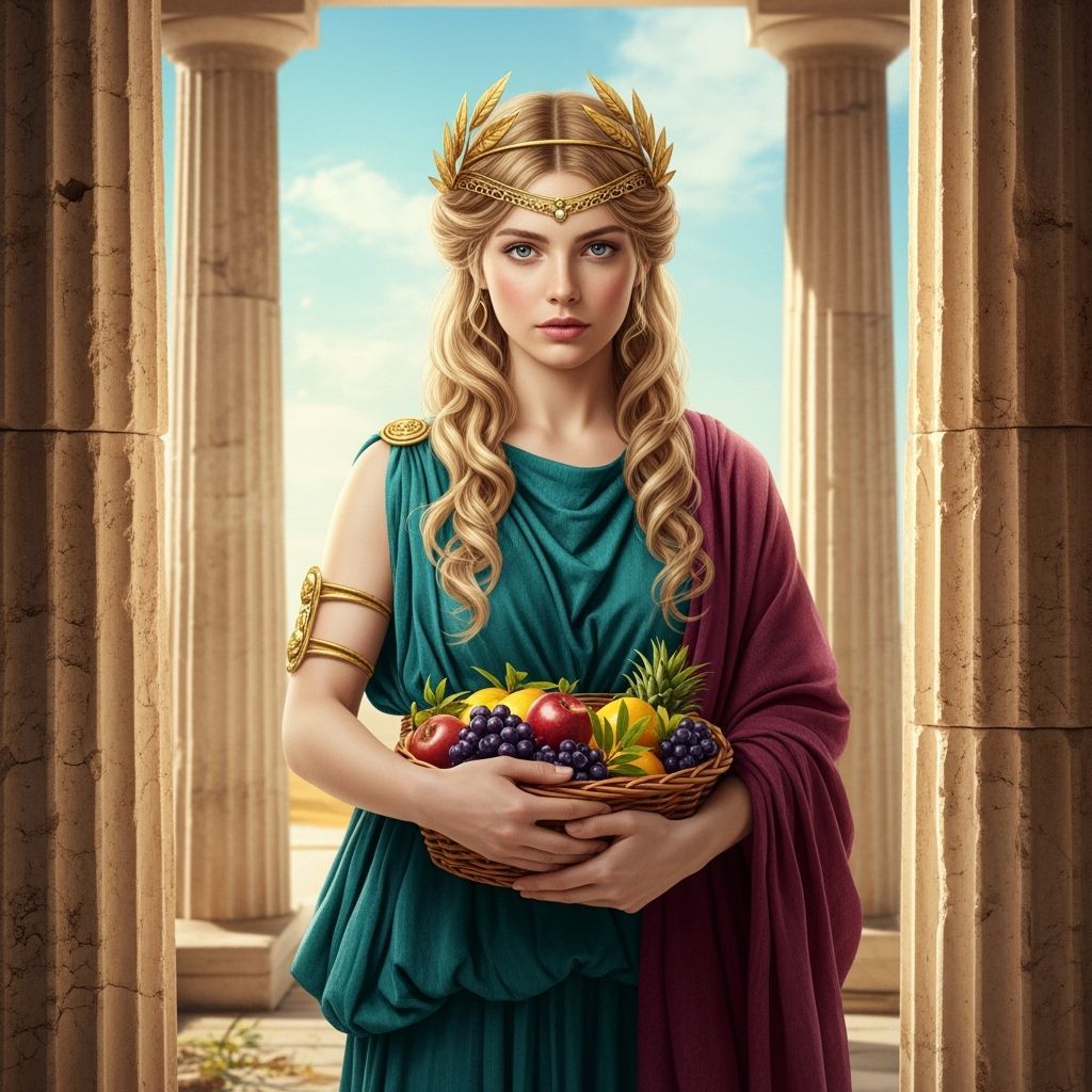 Eukarpia: Greek Goddess of Fertility in Digital Art