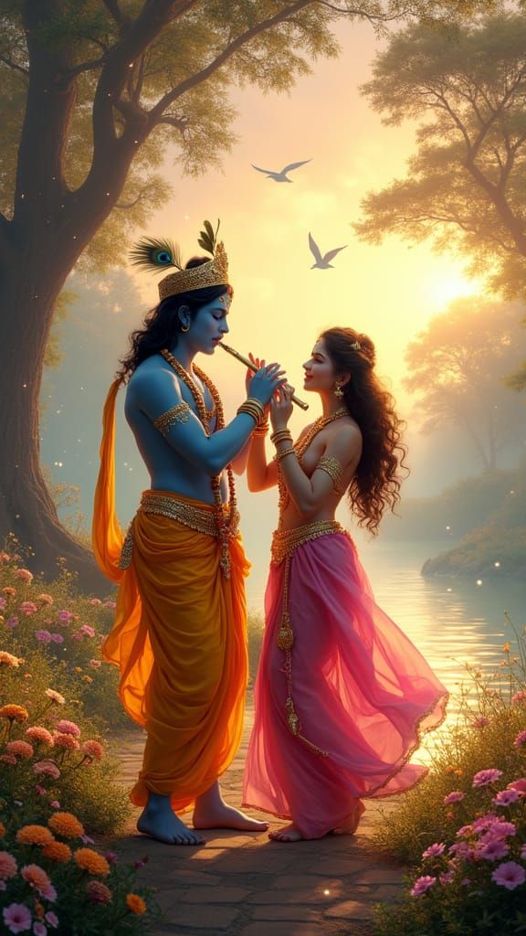 Golden Flute Serenade in Divine Splendor