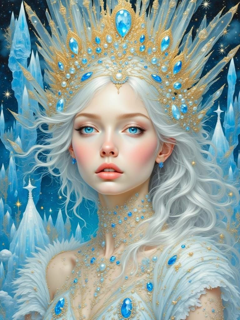 Ethereal Ice Queen in Majestic Ice Castle