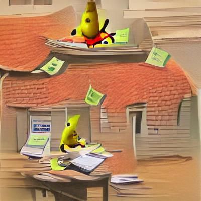 Yellow Pikman Does His Taxes