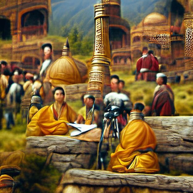 Hiuen Tsang's Western Kingdom Records: Hyperrealistic Matte ...