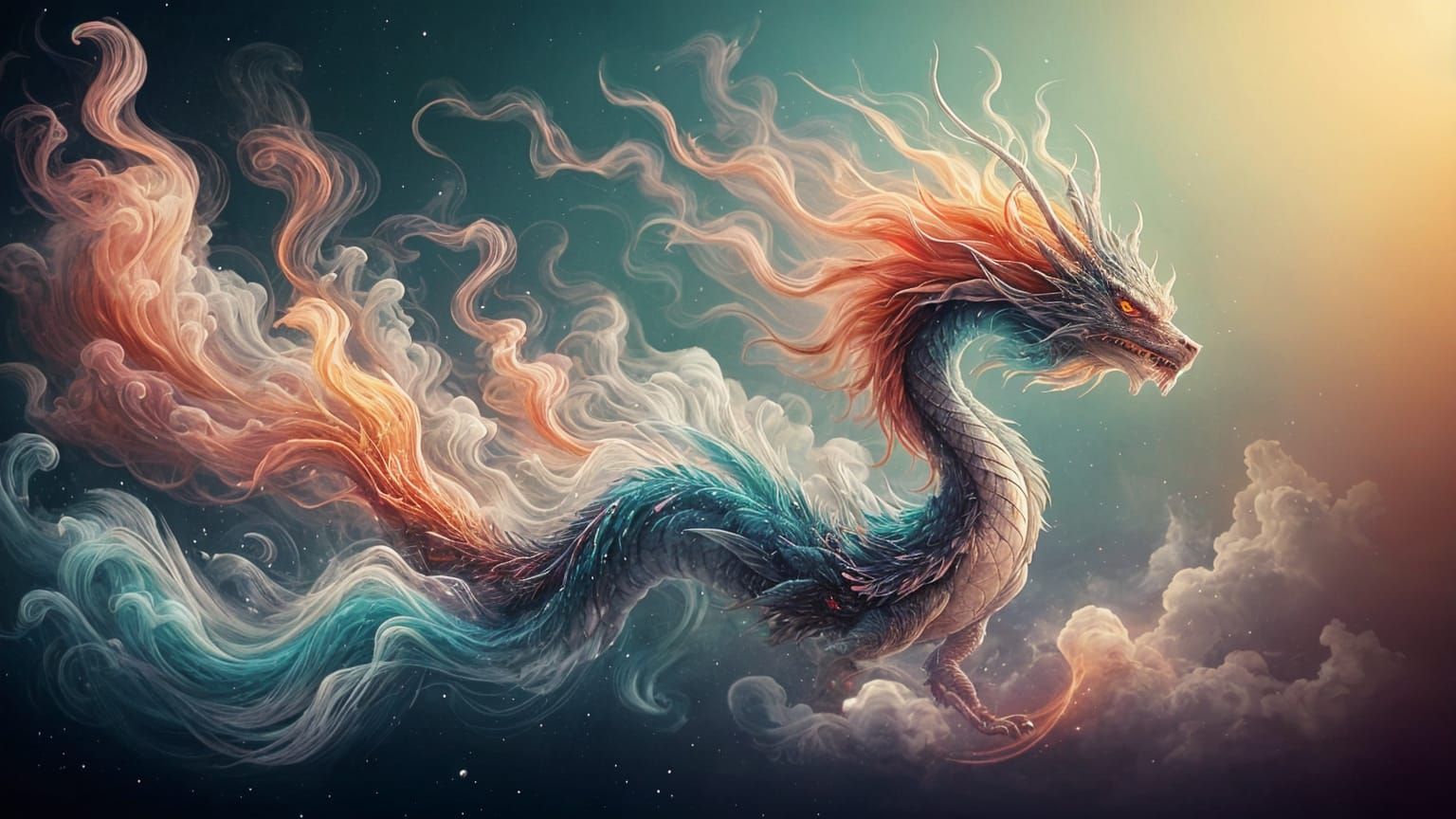 Ethereal Dragon Born of Myth and Melody