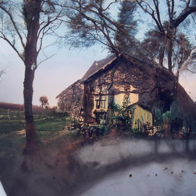 Creepy Old Irish Cottage Vintage Photograph