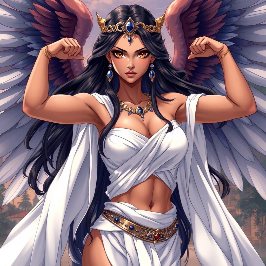 Ishtar, Goddess of Heaven and Earth, in Anime Style