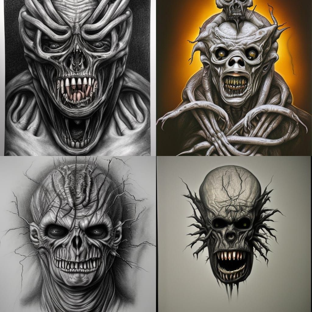 Horror Artwork of Multi-Legged Nightmare in Hyperrealism