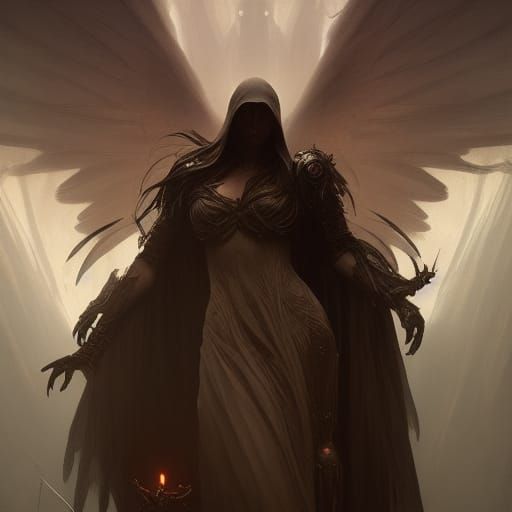 Angel of Death: Dark Fantasy Concept Art