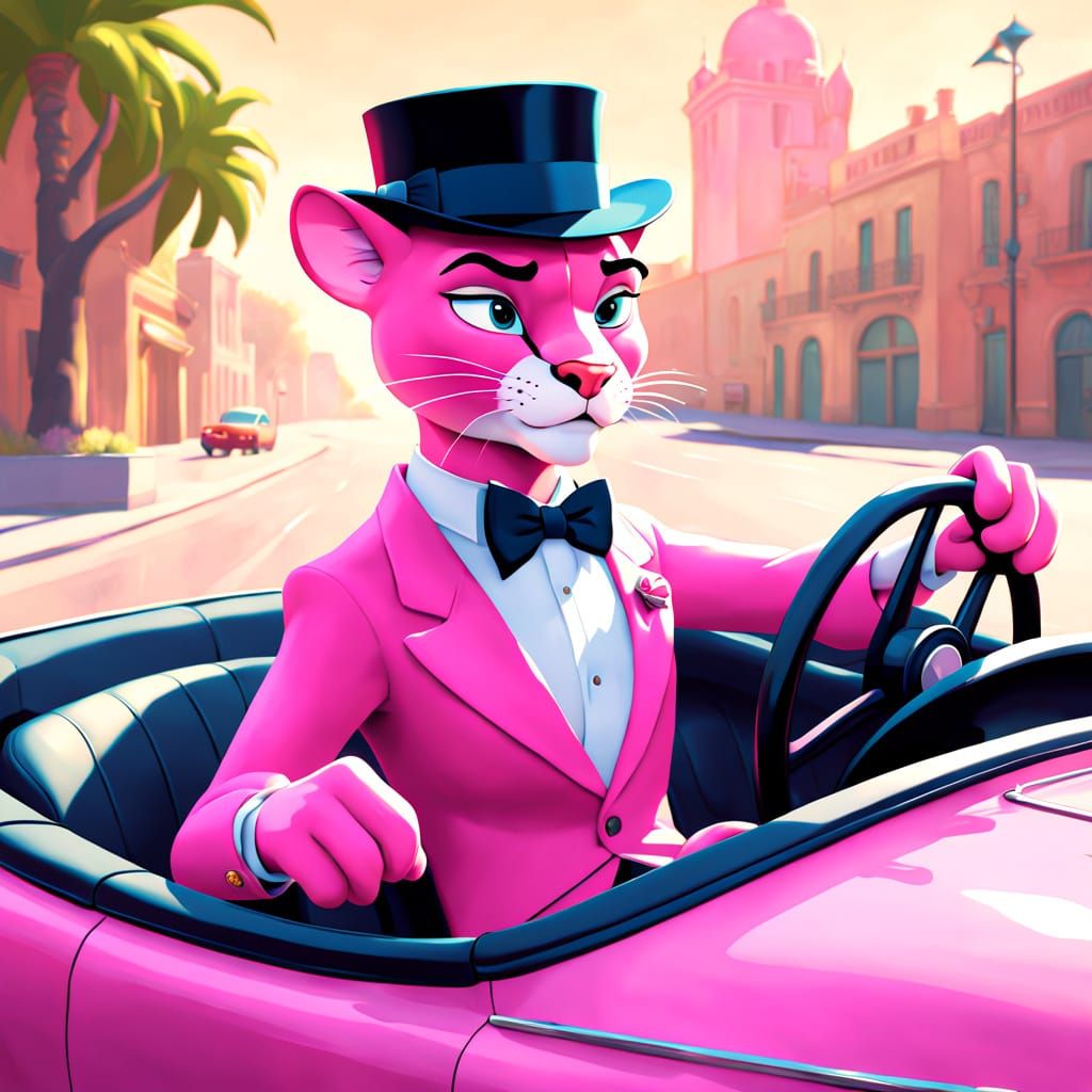 The Pink Panther in a Stylish Pixar-Inspired 3D Animation
