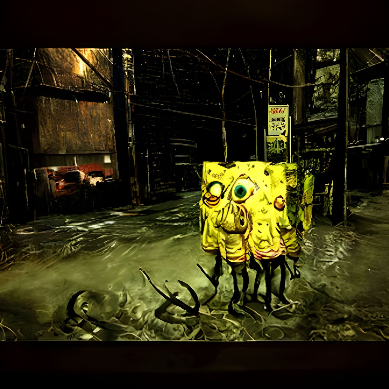Spongebob Squarepants in Silent Hill Horror