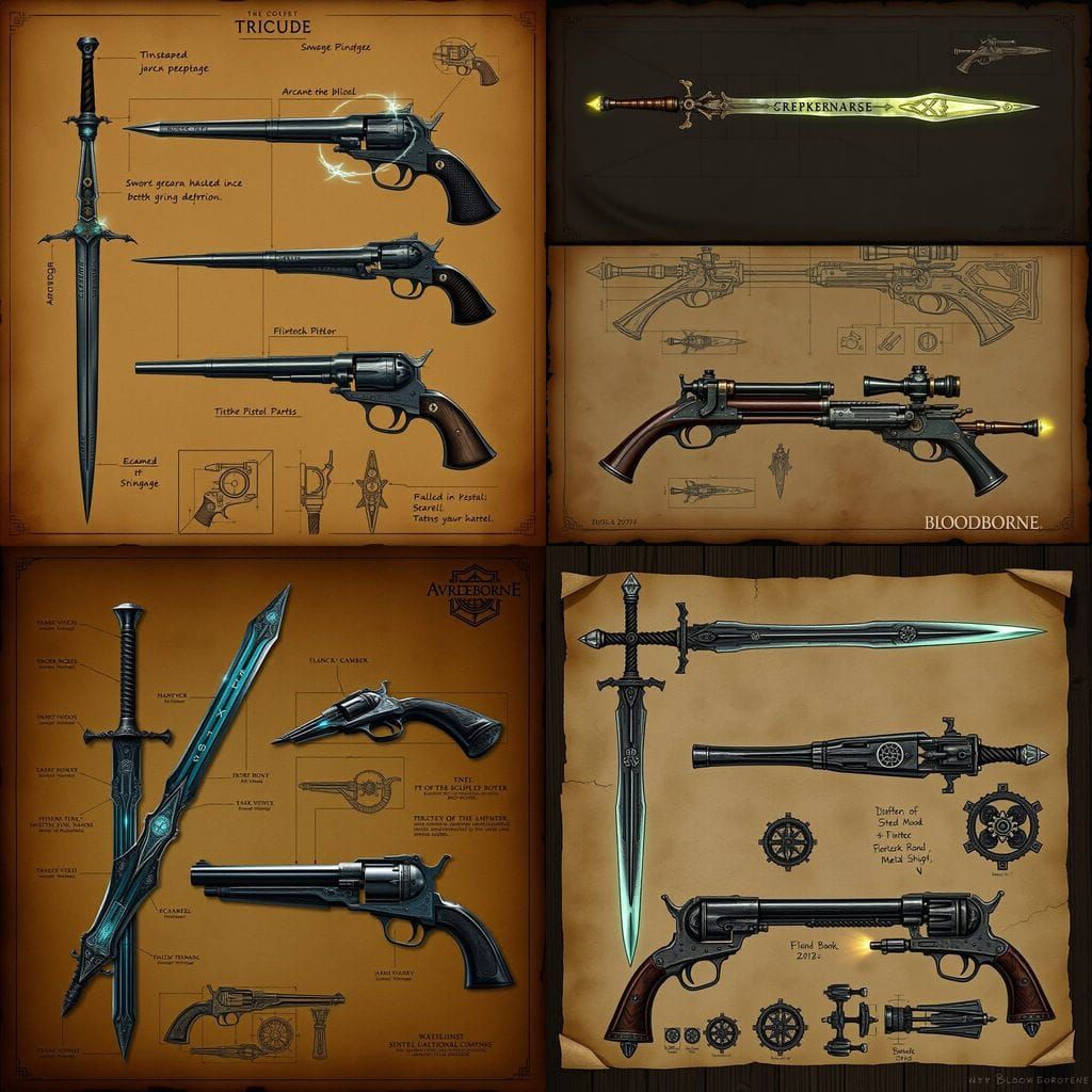 Arcane Trick Weapon Concept Art