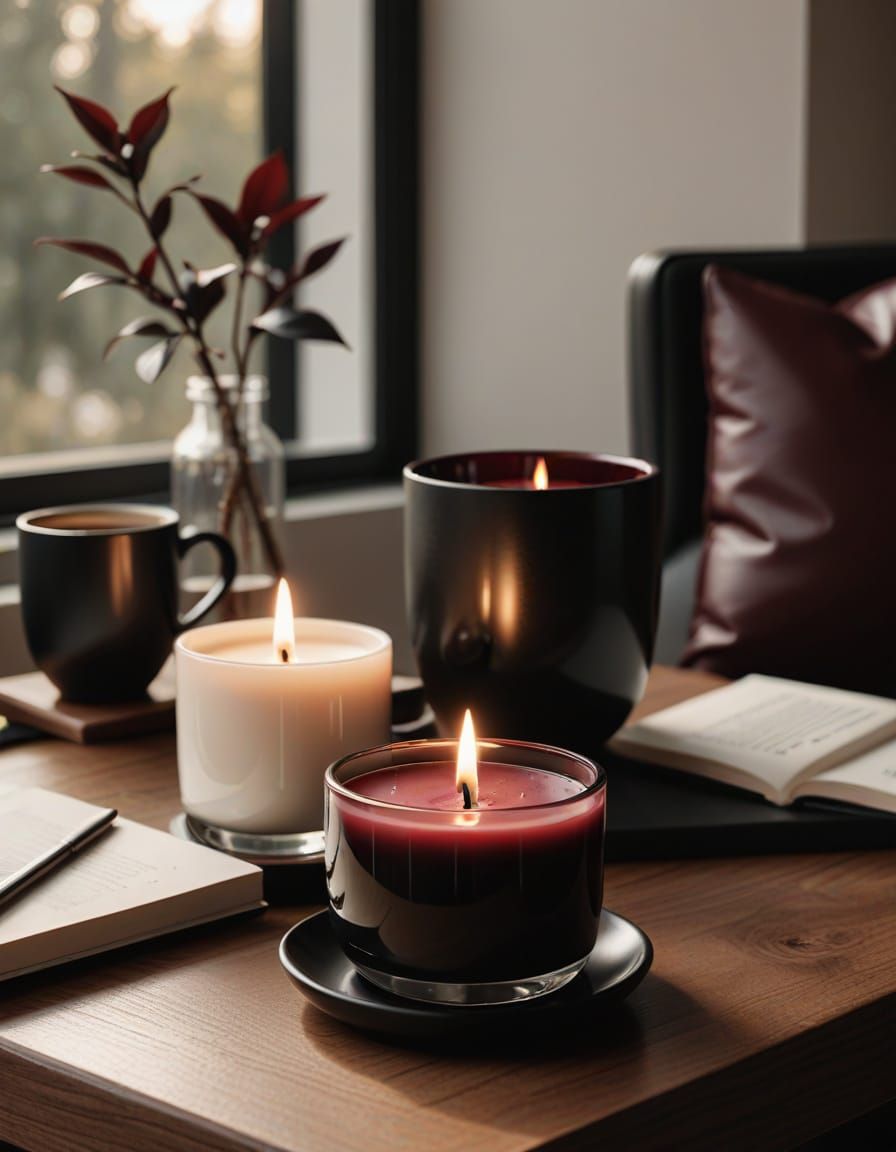 Elegant Lotion Candle in Minimalist Interior