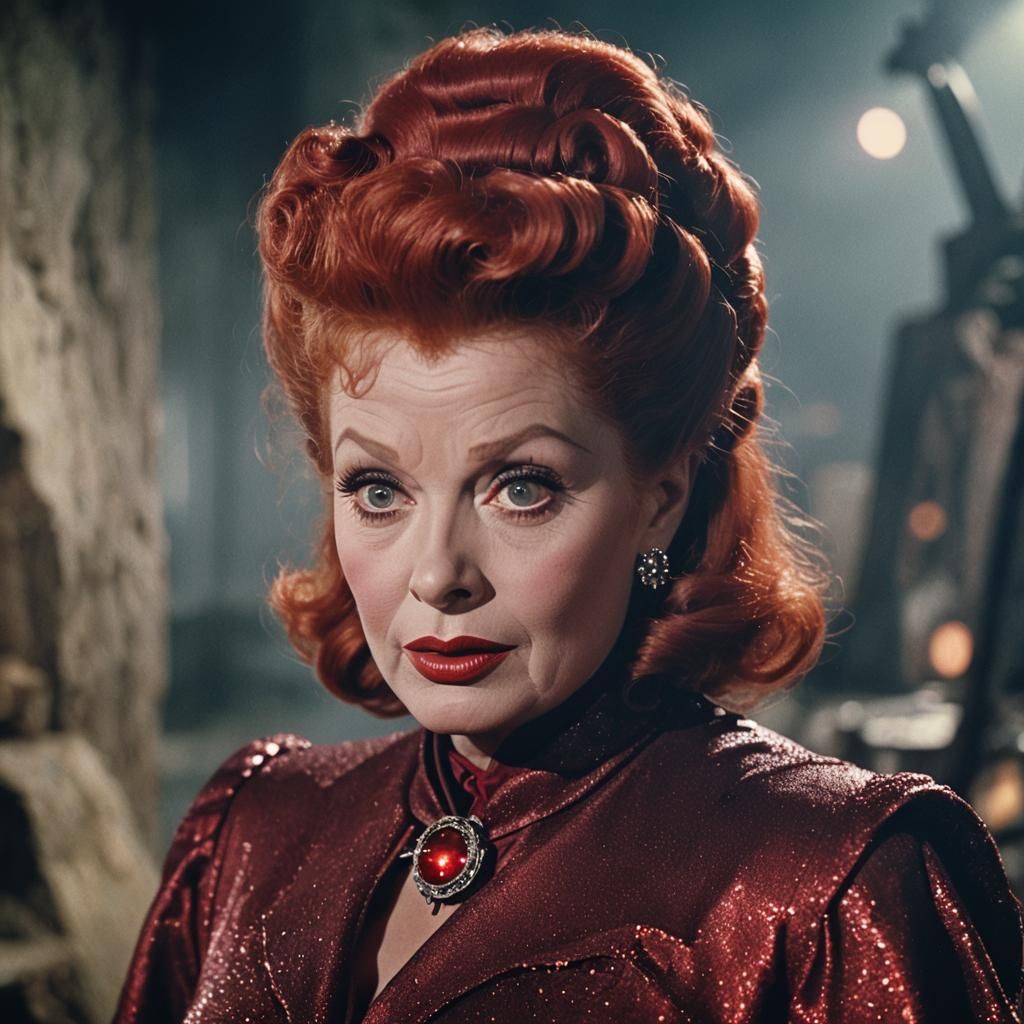 Lucille Ball as Scarlet Witch Portrait