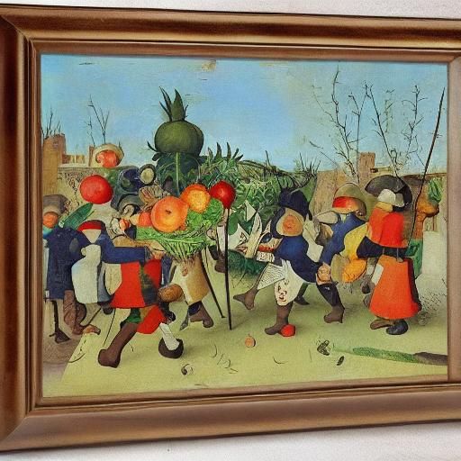 Chibi Fruits and Vegetables as Medieval Recruits