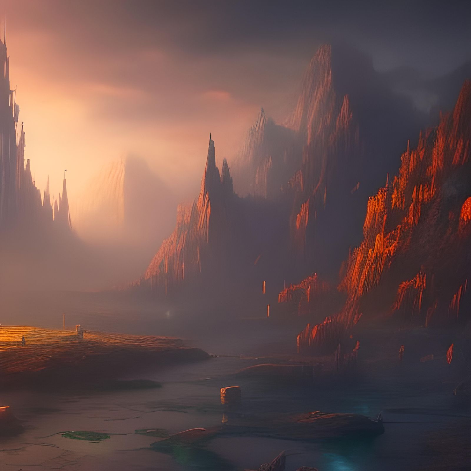 Fantastical Glass World Concept Art