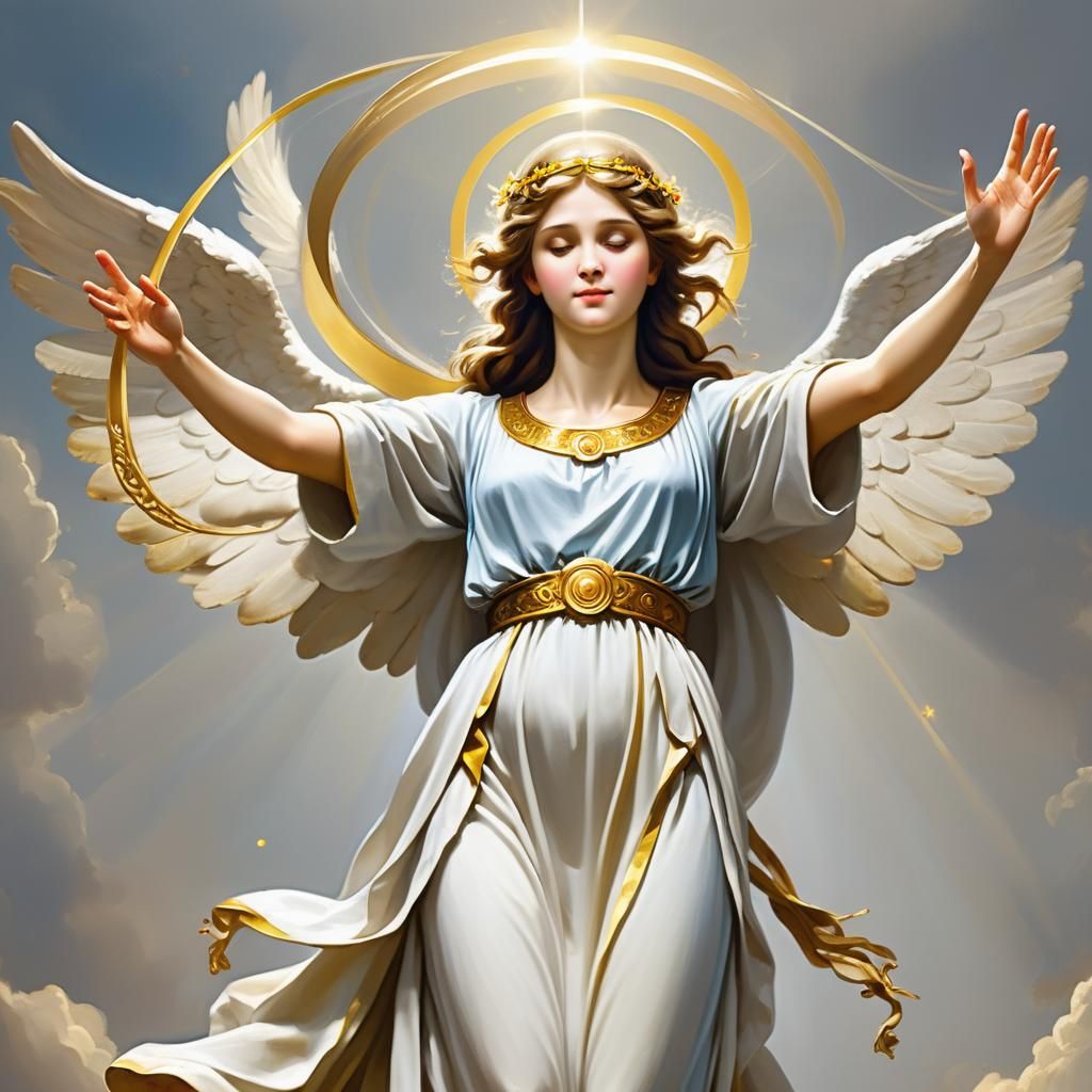 Angel with Golden Halo