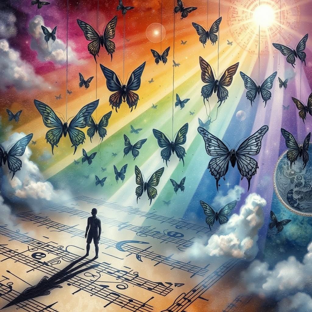 Surreal Dream Sequence in Cool Colors, Dark Fantasy