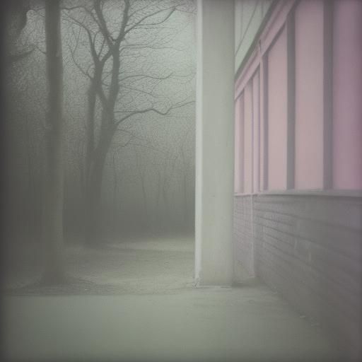 Liminal Space in Mono-Pastel Colors: Old Film Aesthetic