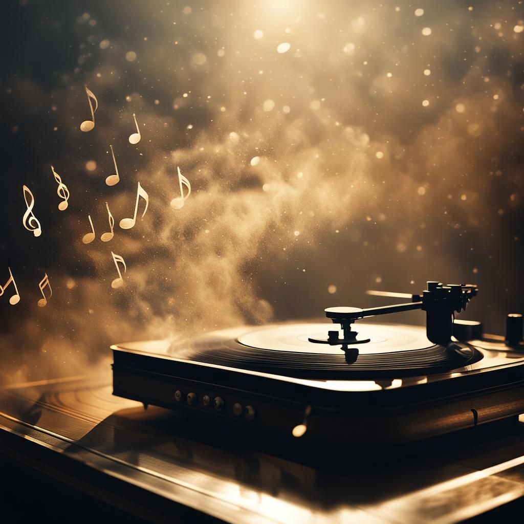 Ballerina Silhouette Formed from Musical Mist