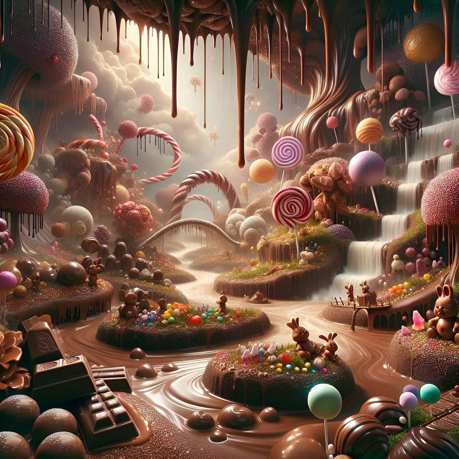 Magical chocolate land