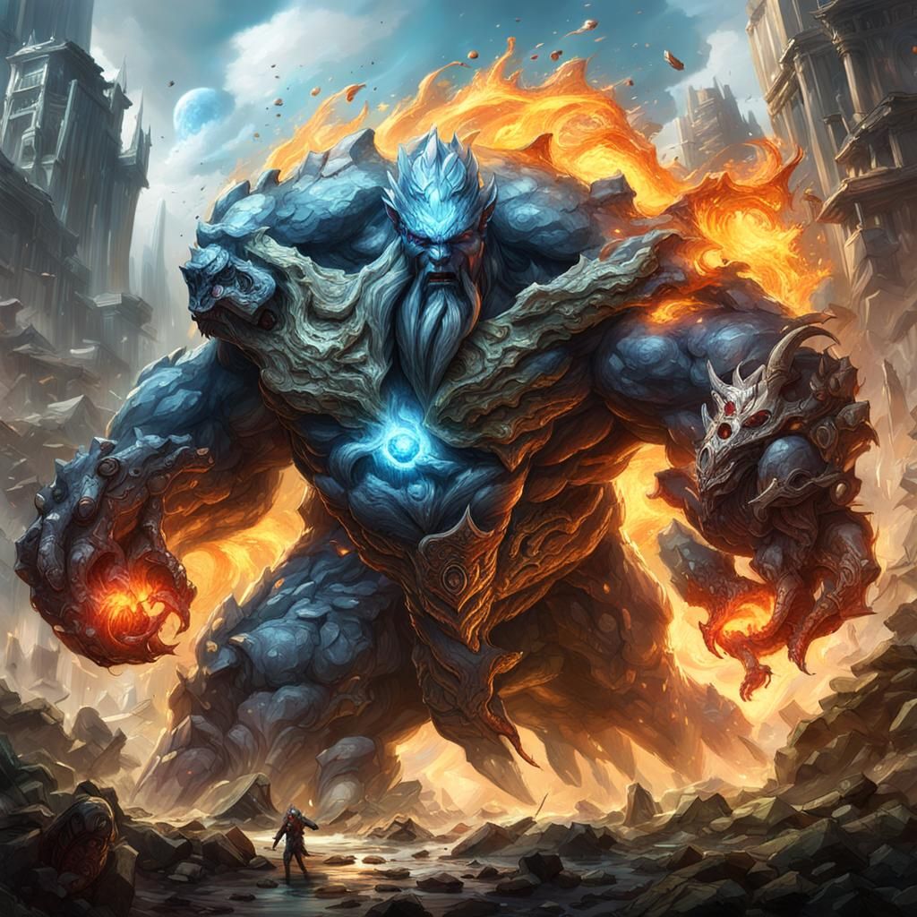 Massive Earth Elementals: Gods of Elemental Fury