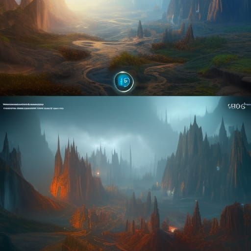 Fantastical Matte Painting in 8k Resolution