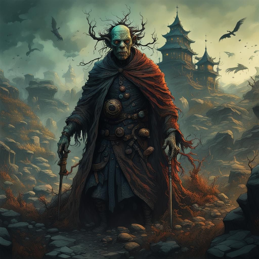Creepy Character as Detailed Matte Painting