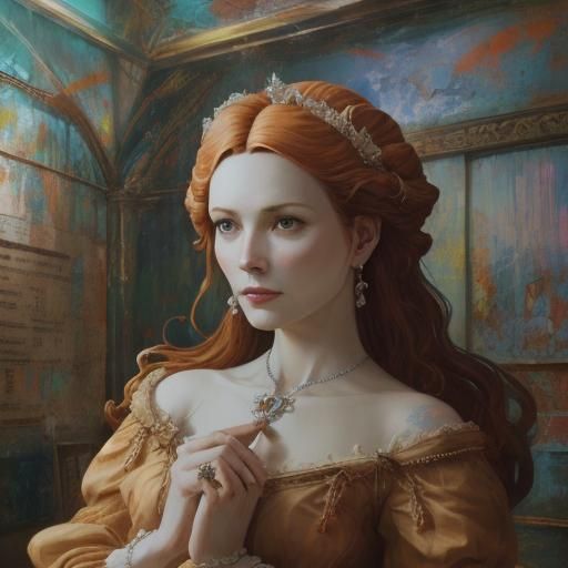 Abstract Organic Forms in Hyper-real Expressionist Style