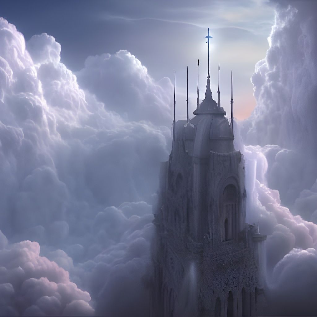 Heaven Gate on Clouds: Digital Matte Painting