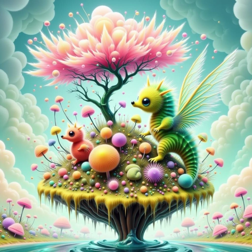 Mythical Creatures in Mystical Forest