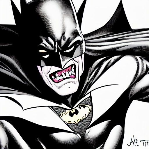 Batman in Killing Joke Style: 3D Rendering