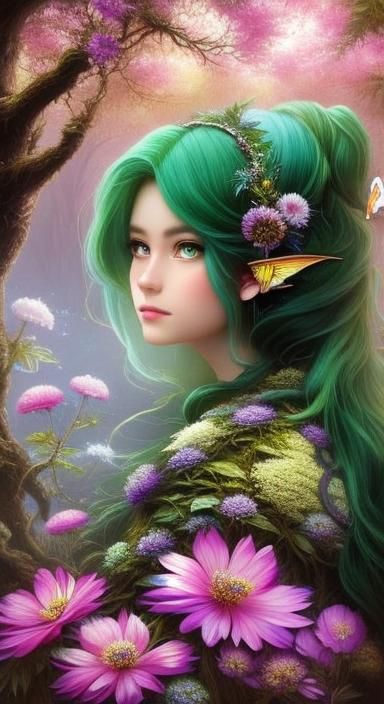 Winged Gremlin in Magical Forest