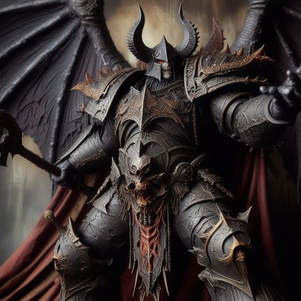 Mythic Legions Vampire Warboss in Shadow Bat Armor