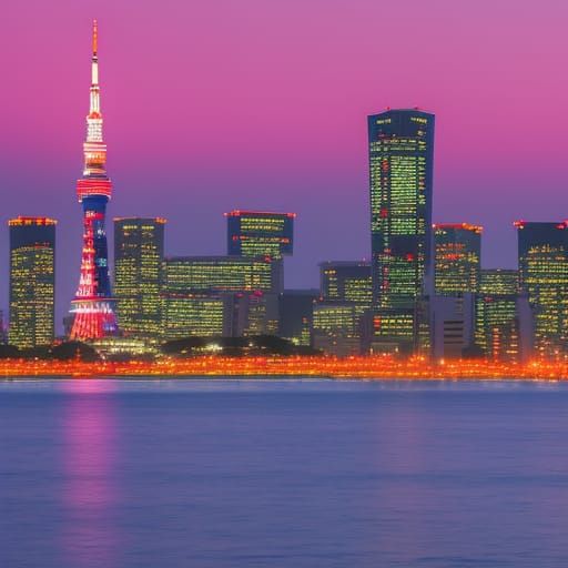 Tokyo Harbor Sunset: Professional Photography