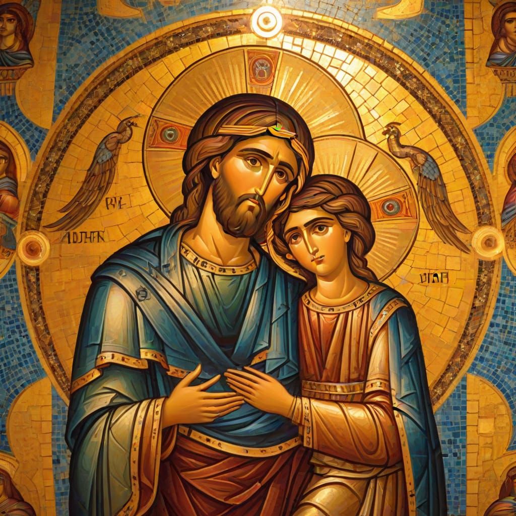 Byzantine Fresco Mosaic Art in Jerusalem