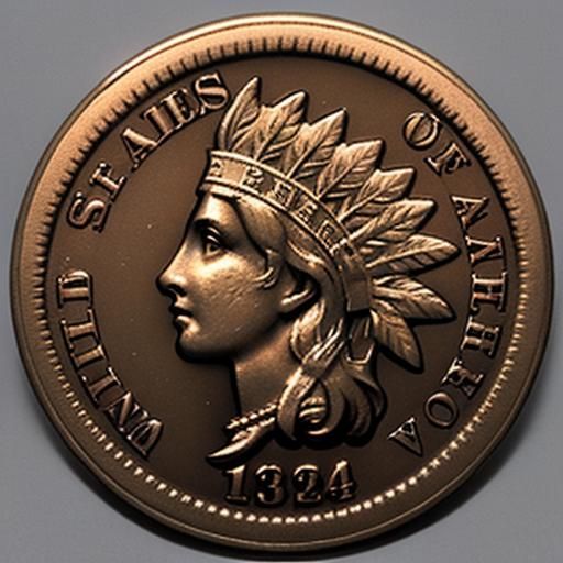 Steampunk Indian Head Penny Art