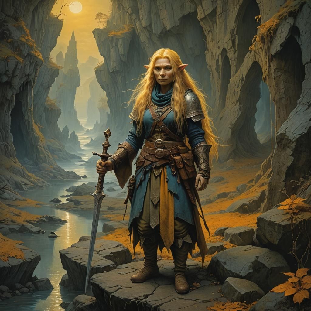 Gnome Sorceress in Mystical Hidden Cove