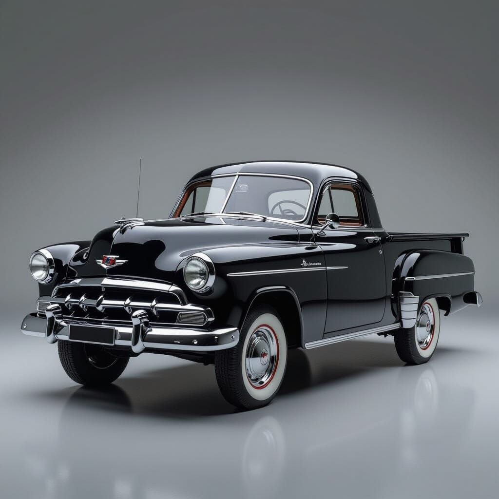 1956 GAZ-M21 Volga Car-Truck Hybrid in Obsidian Black