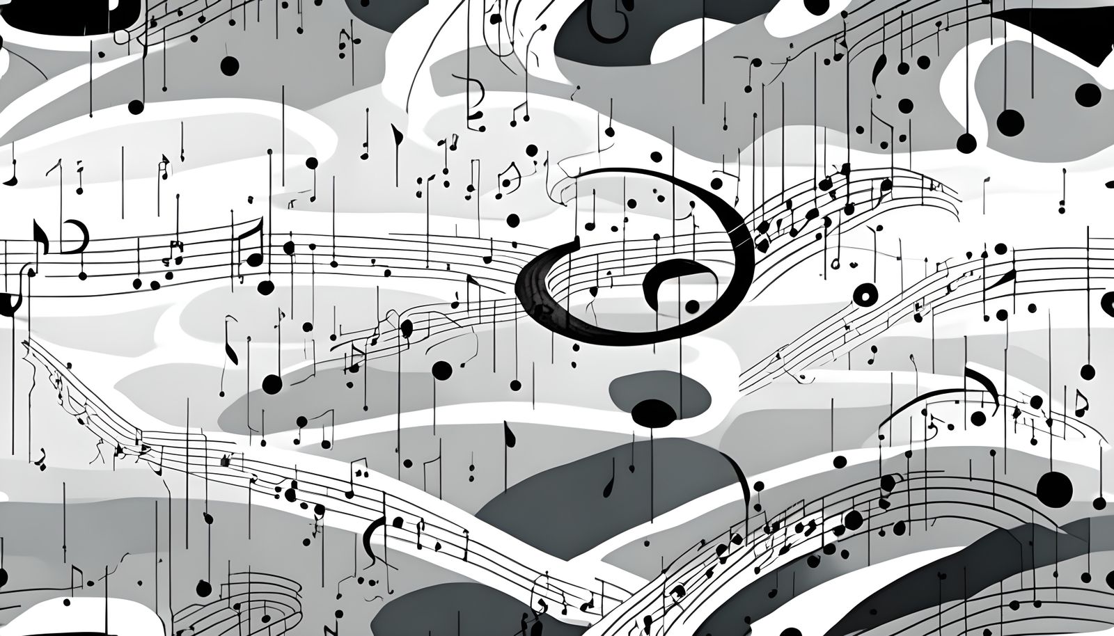 3D Music Experimental Notation Graphic Score