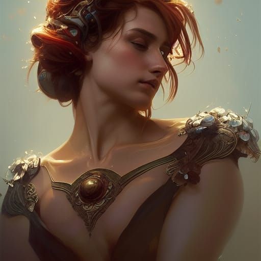 Intricate Portrait with Dynamic Lighting