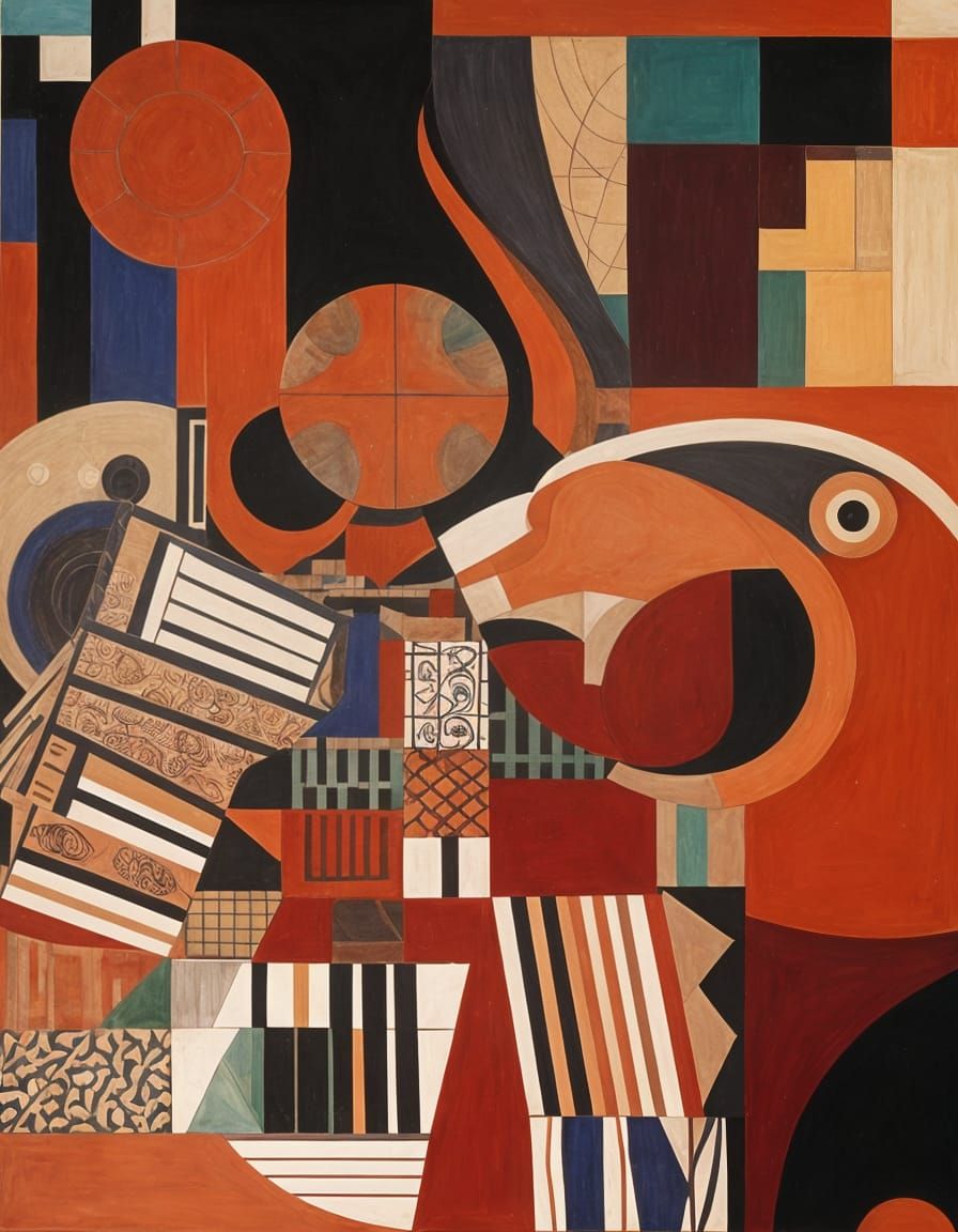 Masterpiece Parallax Painting in Intricate Sophisticated Sty...