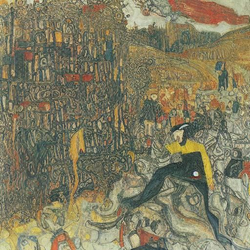 Amok Beast Lurks in Smoke: Expressionist Style