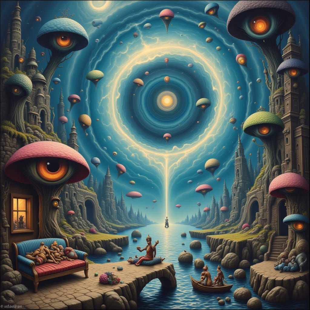 Surreal Bubble Vortex Unveiled