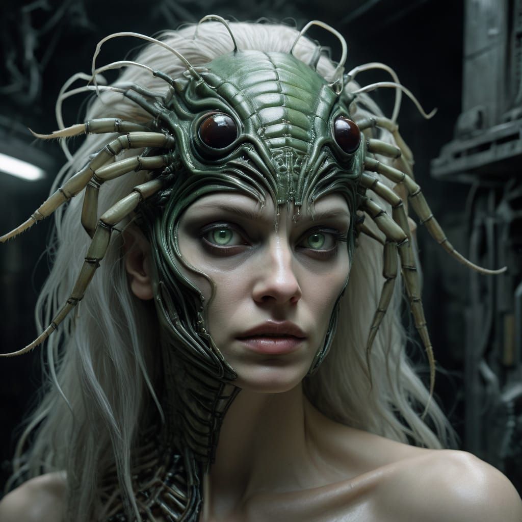 Ethereal Beauty Confronts Nightmarish Reality in Photorealis...