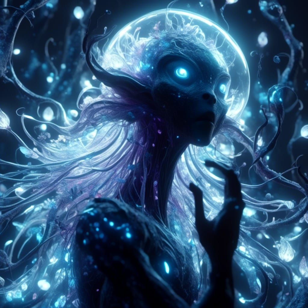 Epic 3D Cartoon of Alien Jungle Valley