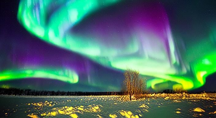 Glowing Northern Lights: Polychromatic Ultra Detail