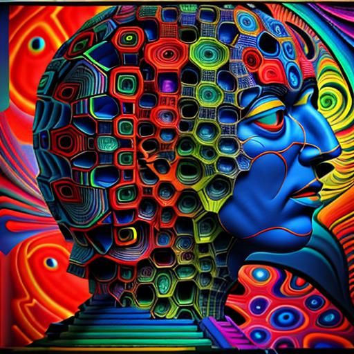 Psychedelic Fractal Art in Cinematic Technicolor