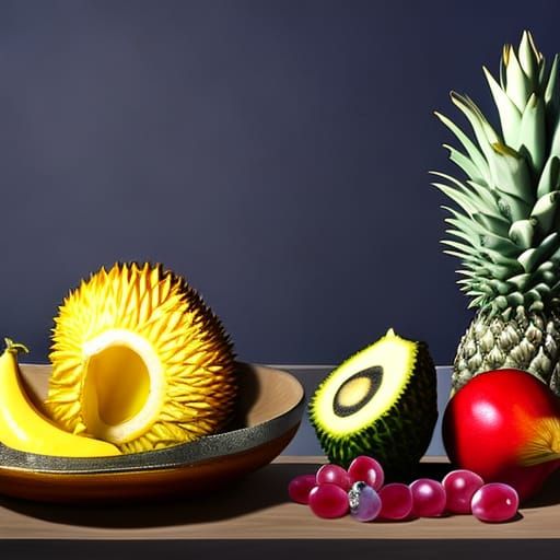 Exotic Fruit Still Life in 8k Ultra HD