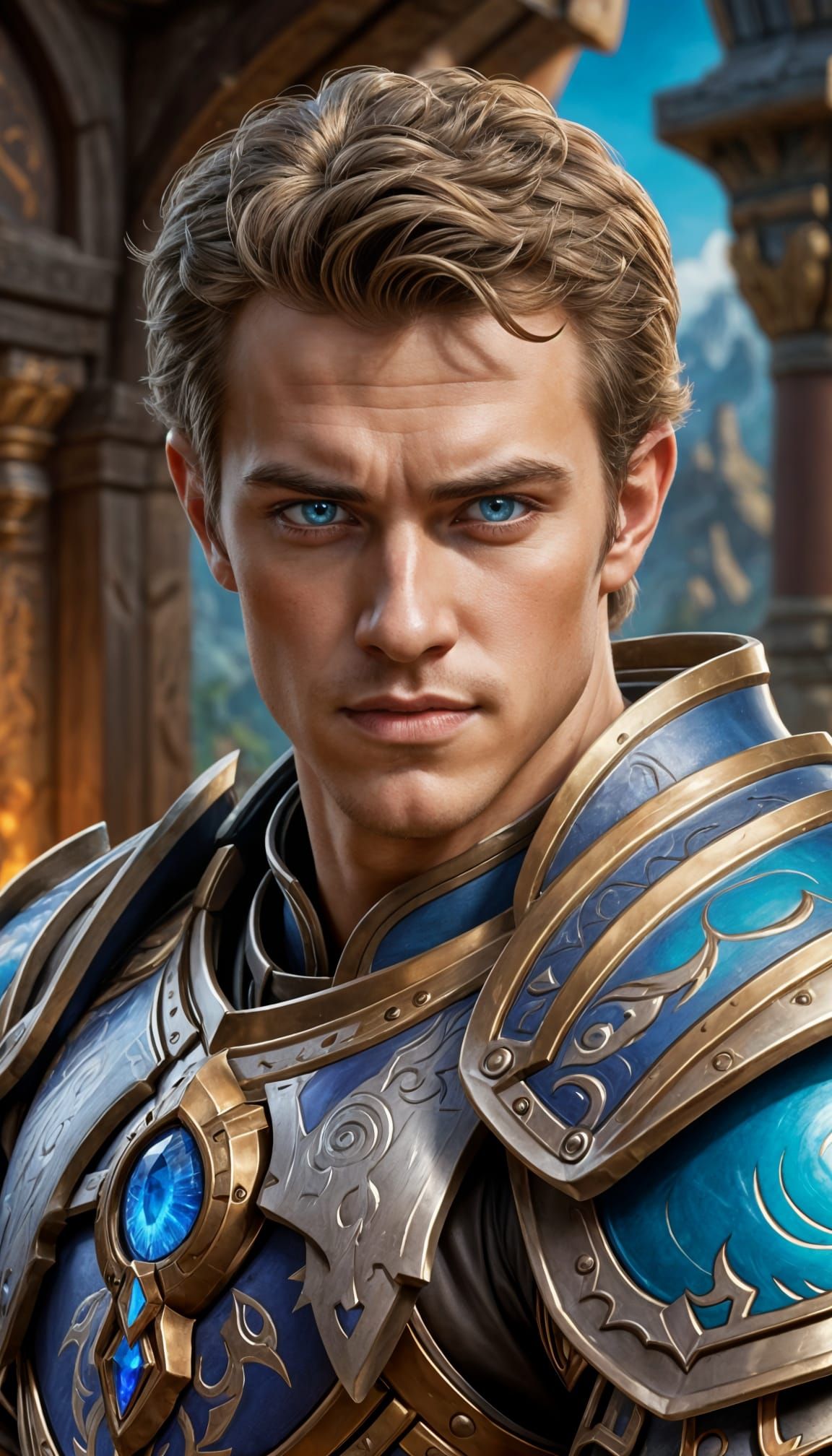 Hayden Christensen as Paladin in Warcraft Style
