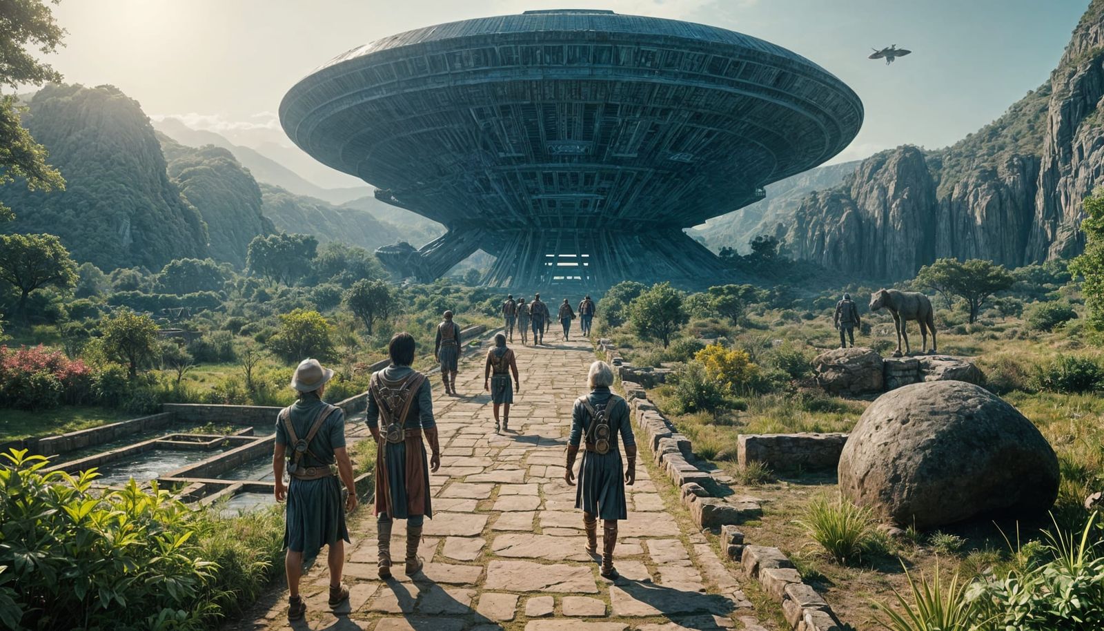 Anunnaki Arrival: Cinematic Film Still