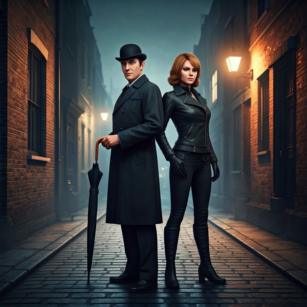 john steed and tara king (the Avengers)